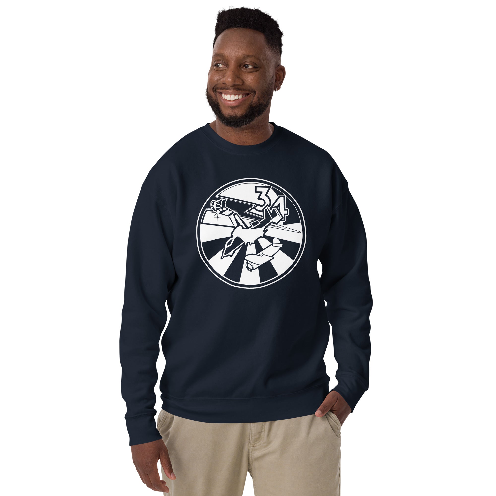 Squadron 34: Loose Hawgs Premium Sweatshirt- White