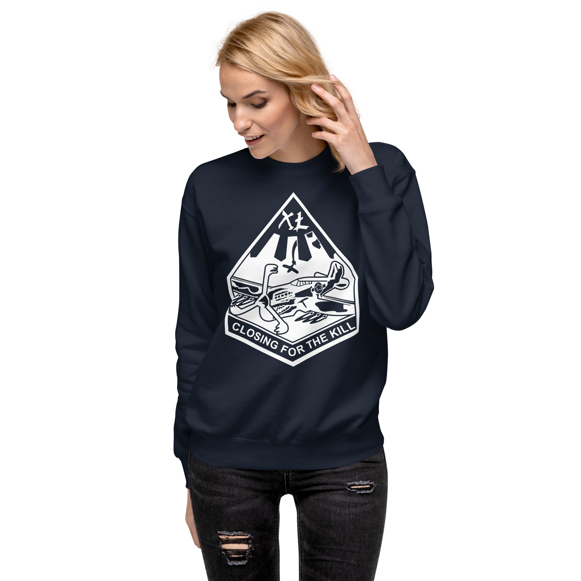 Squadron 40: Warhawks Premium Sweatshirt- White