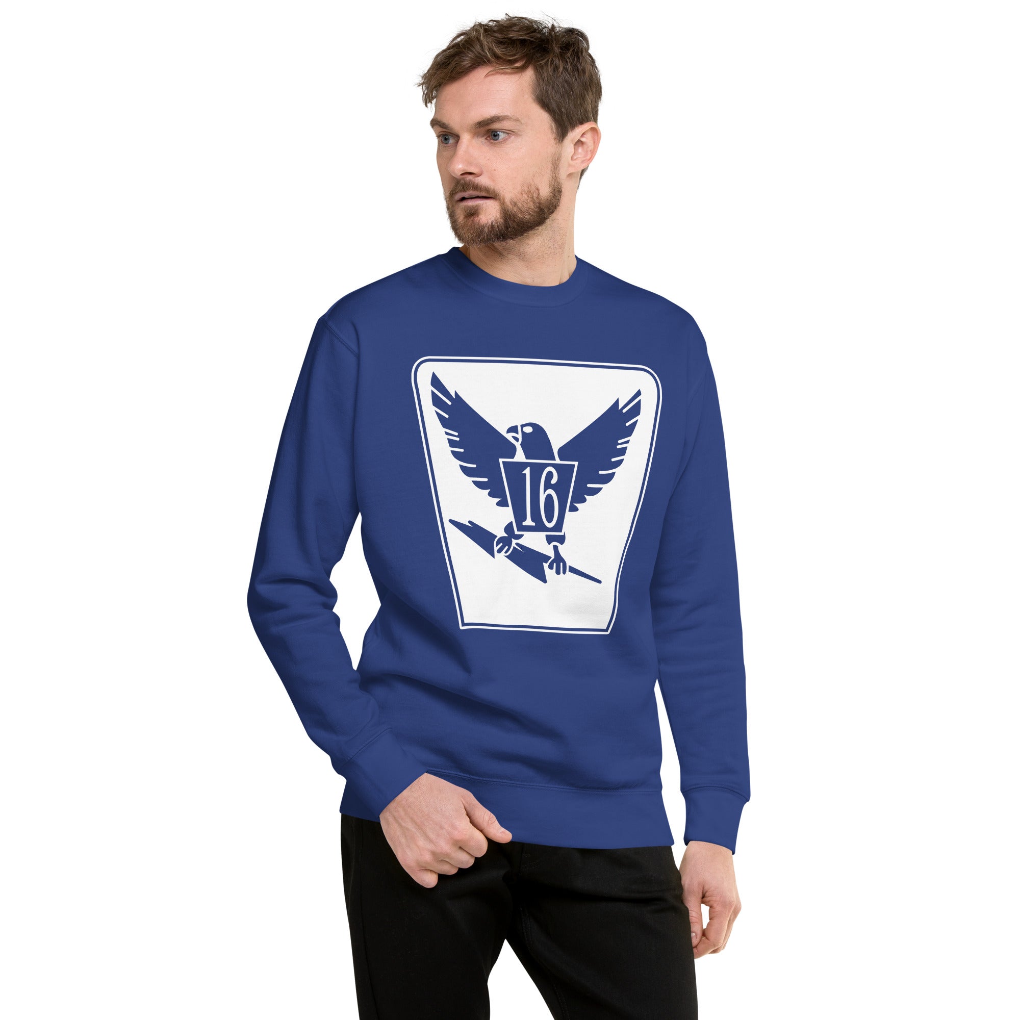 Squadron 16: Chicken Hawks Premium Sweatshirt- White