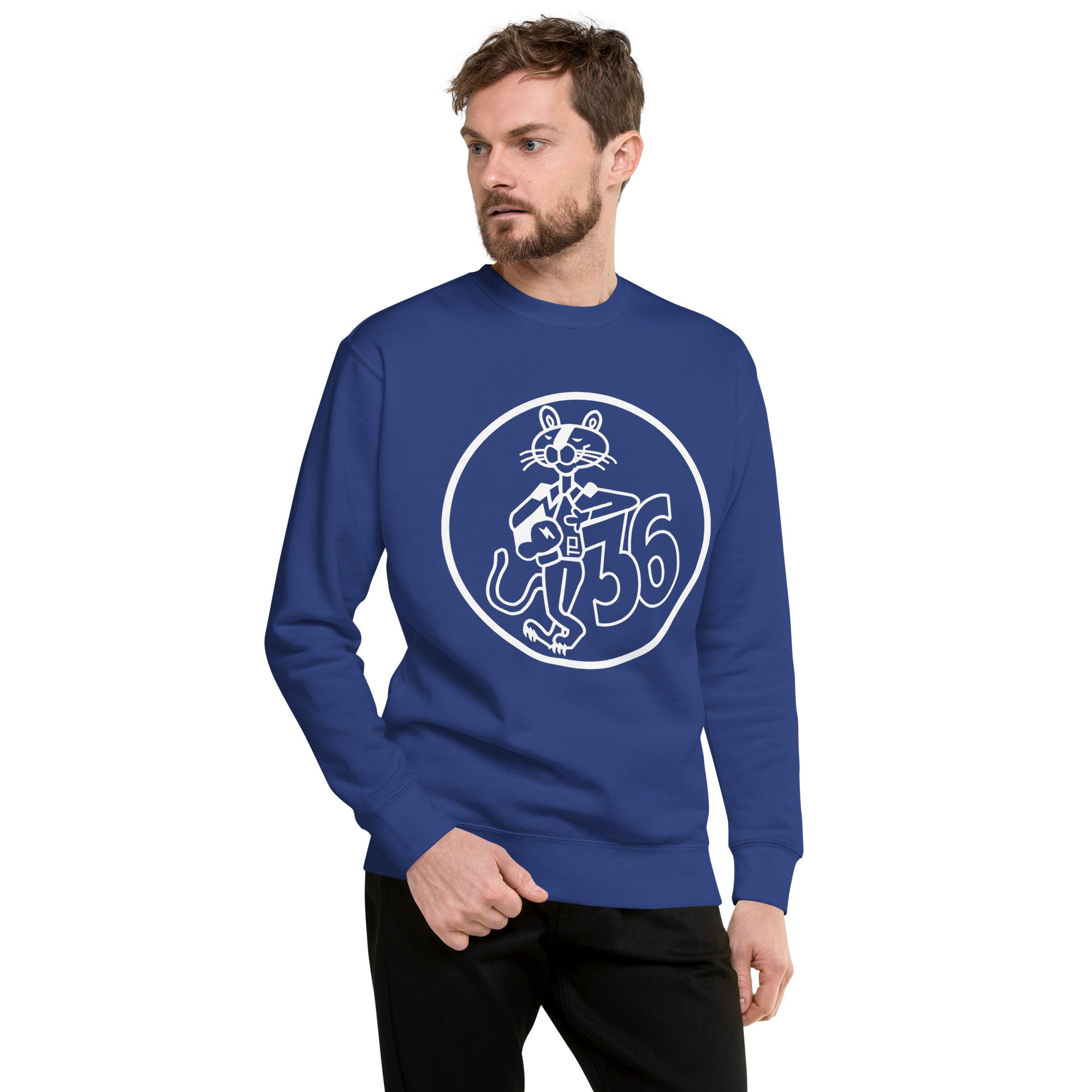 Squadron 36: Pink Panthers Premium Sweatshirt- White