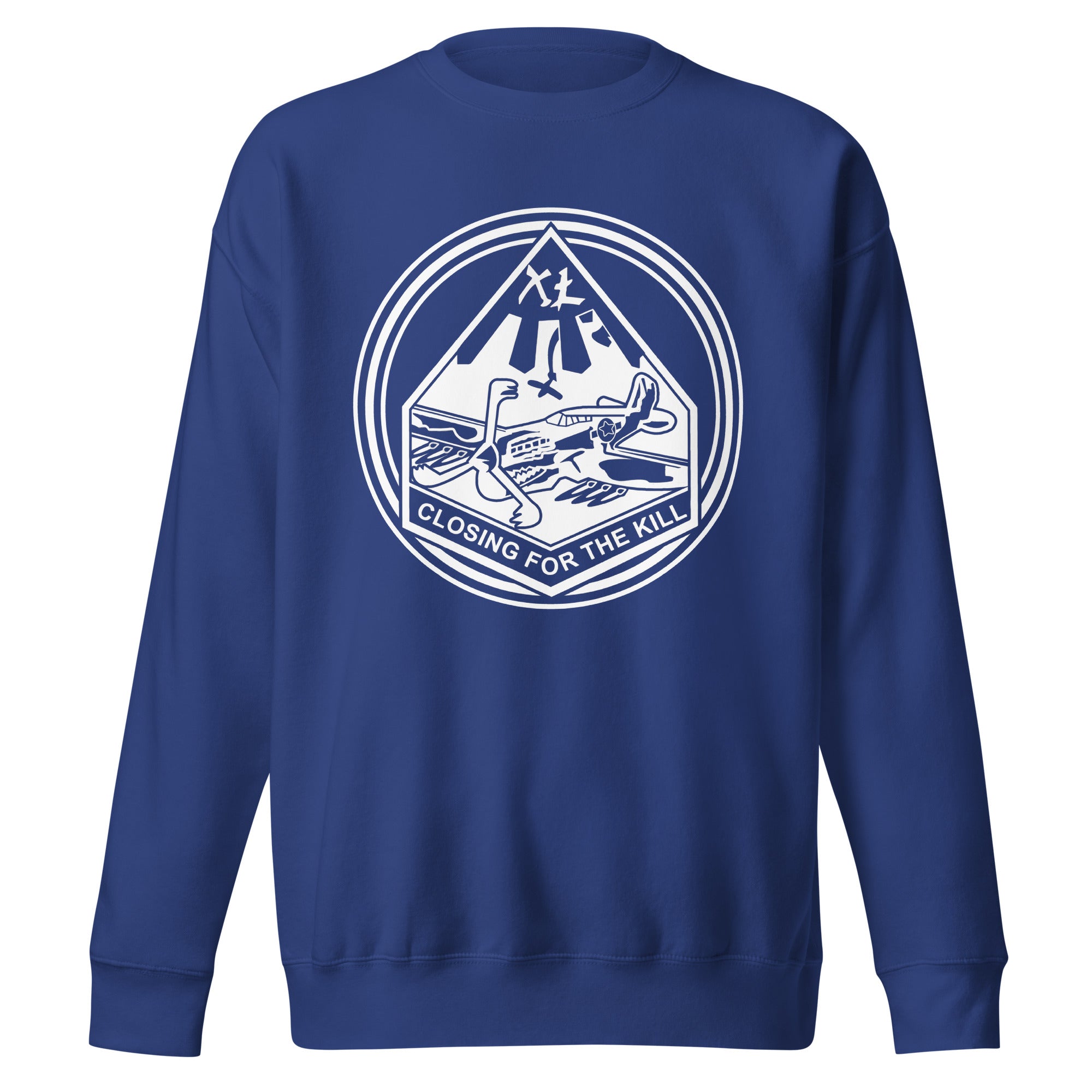 Squadron 40: Warhawks Border Premium Sweatshirt- White