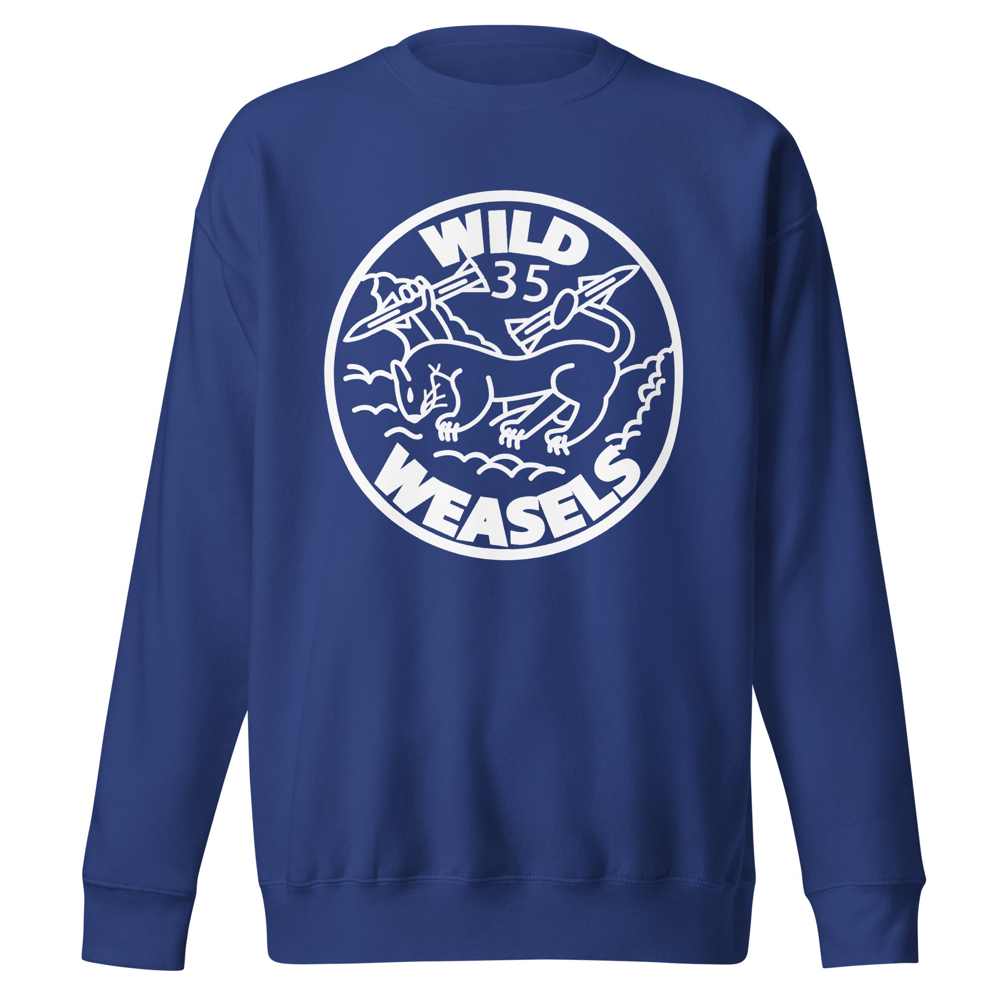 Squadron 35B: Wild Weasels Premium Sweatshirt- White