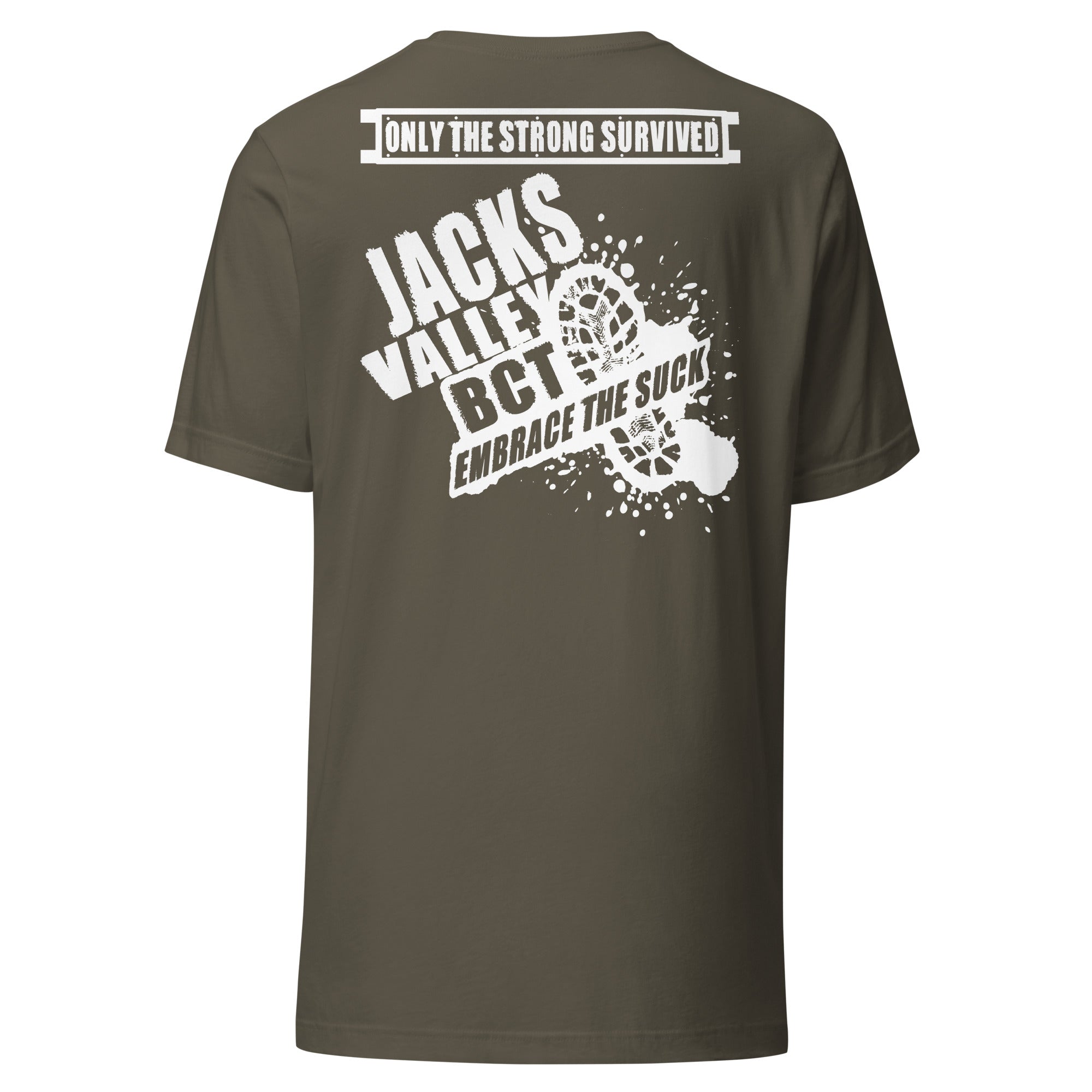 ONLY THE STRONG SURVIVE JACKS VALLEY T-SHIRT- WHITE