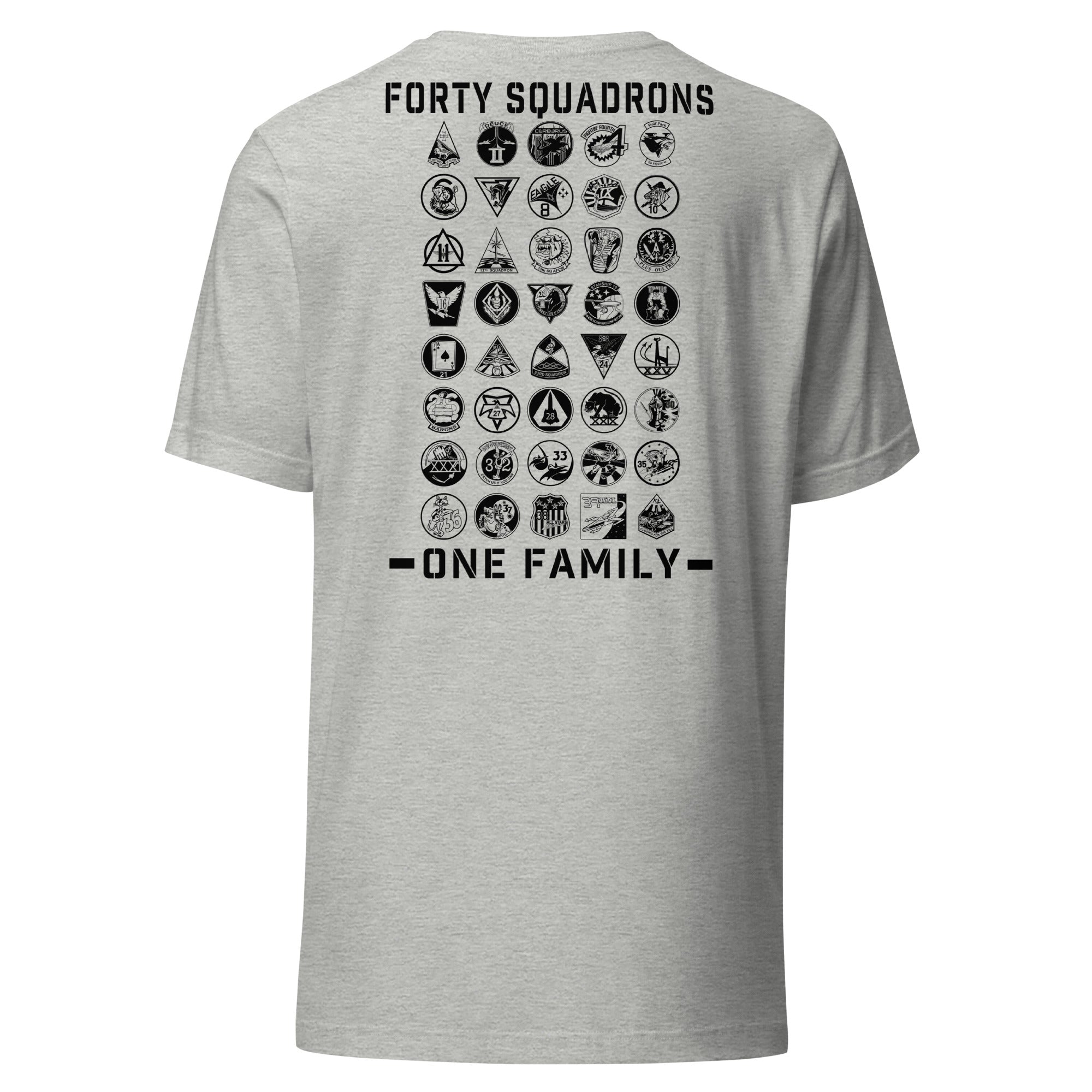 Forty Strong One Family T-shirt- Black