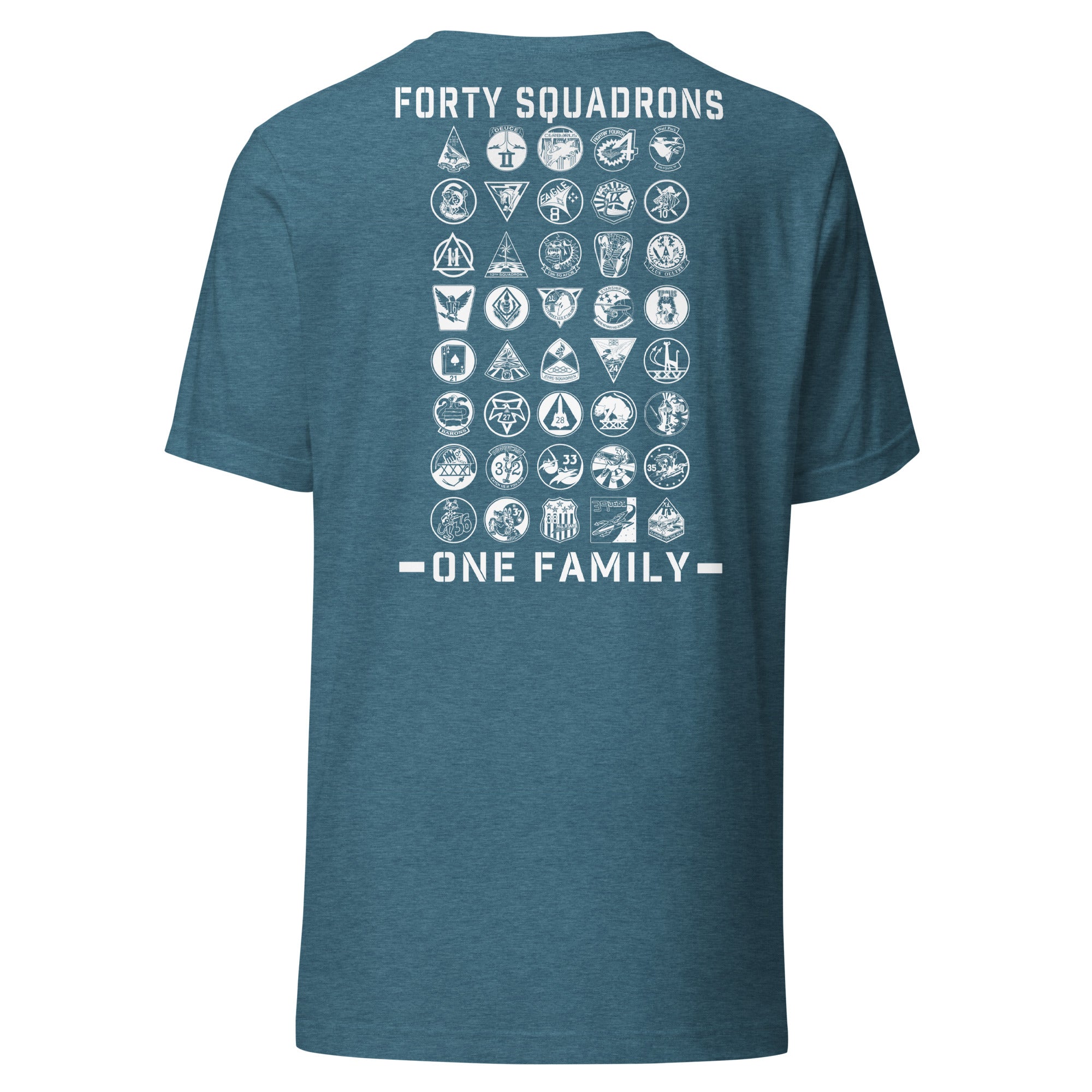 Forty Strong One Family T-shirt- White