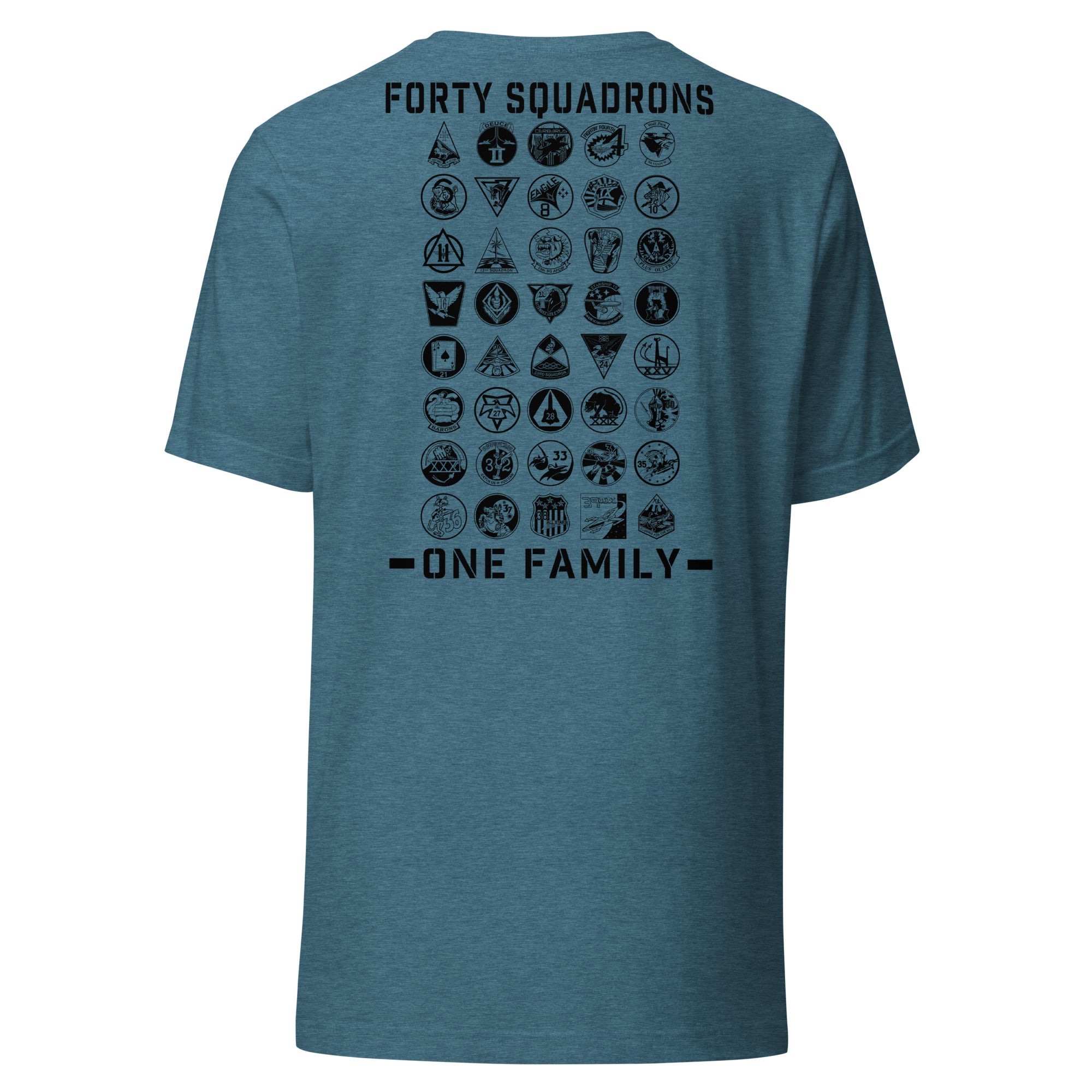 Forty Strong One Family T-shirt- Black