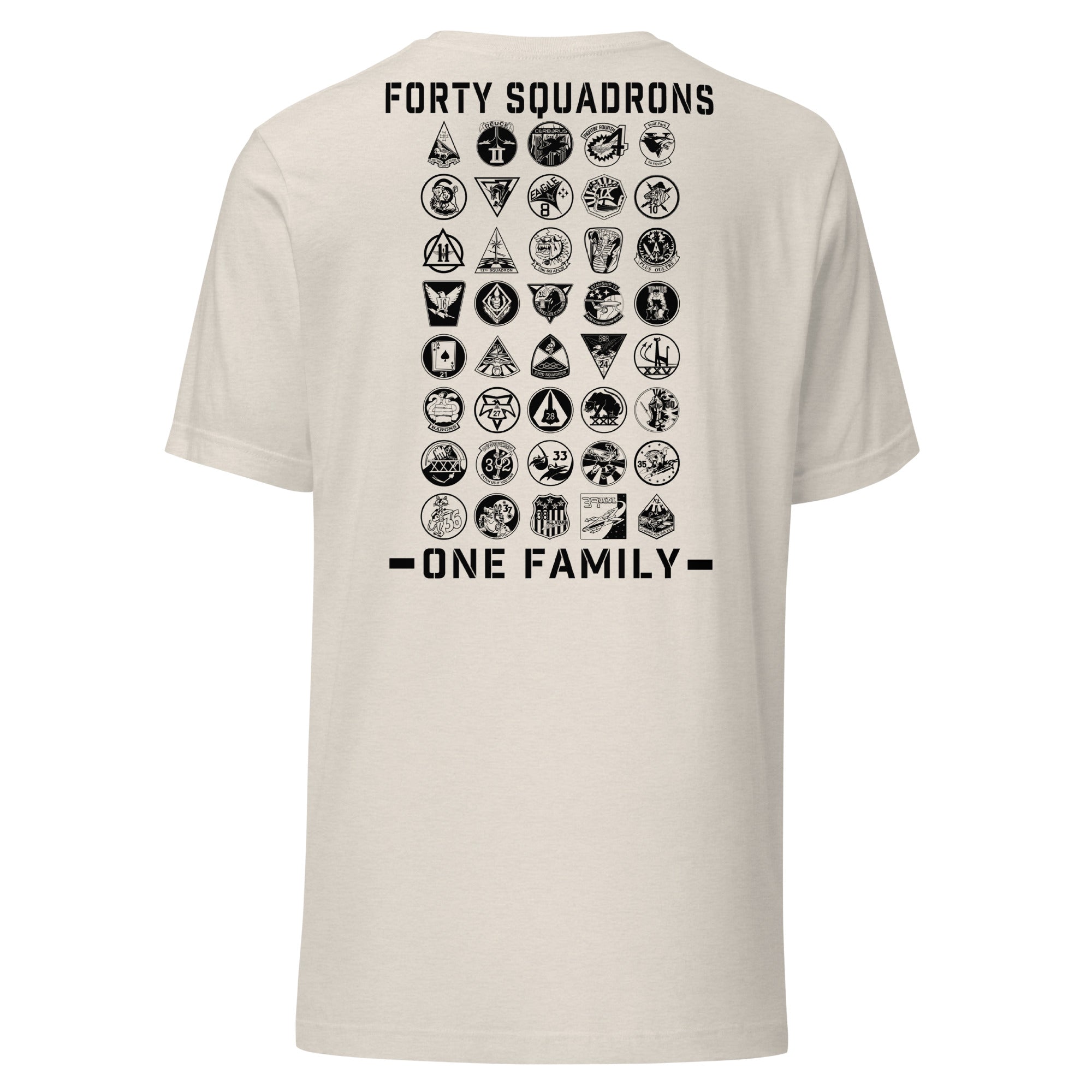 Forty Strong One Family T-shirt- Black