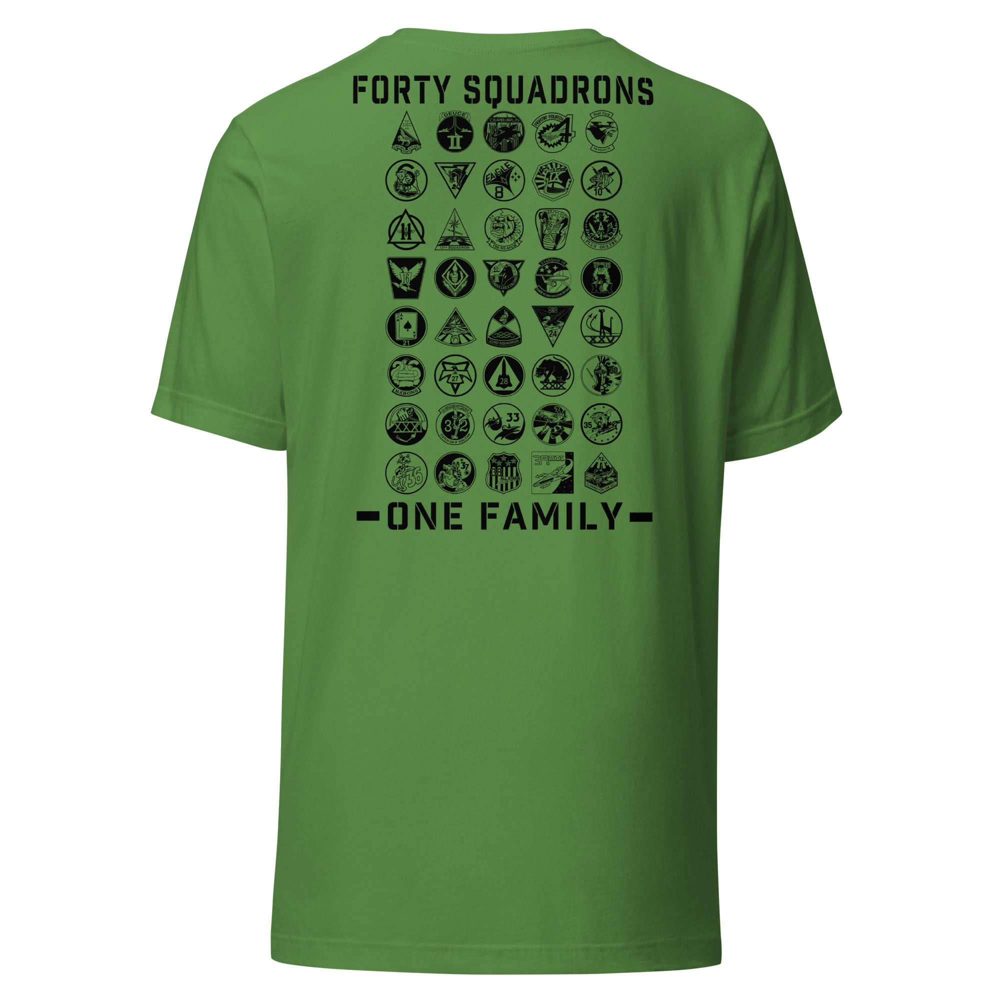 Forty Strong One Family T-shirt- Black