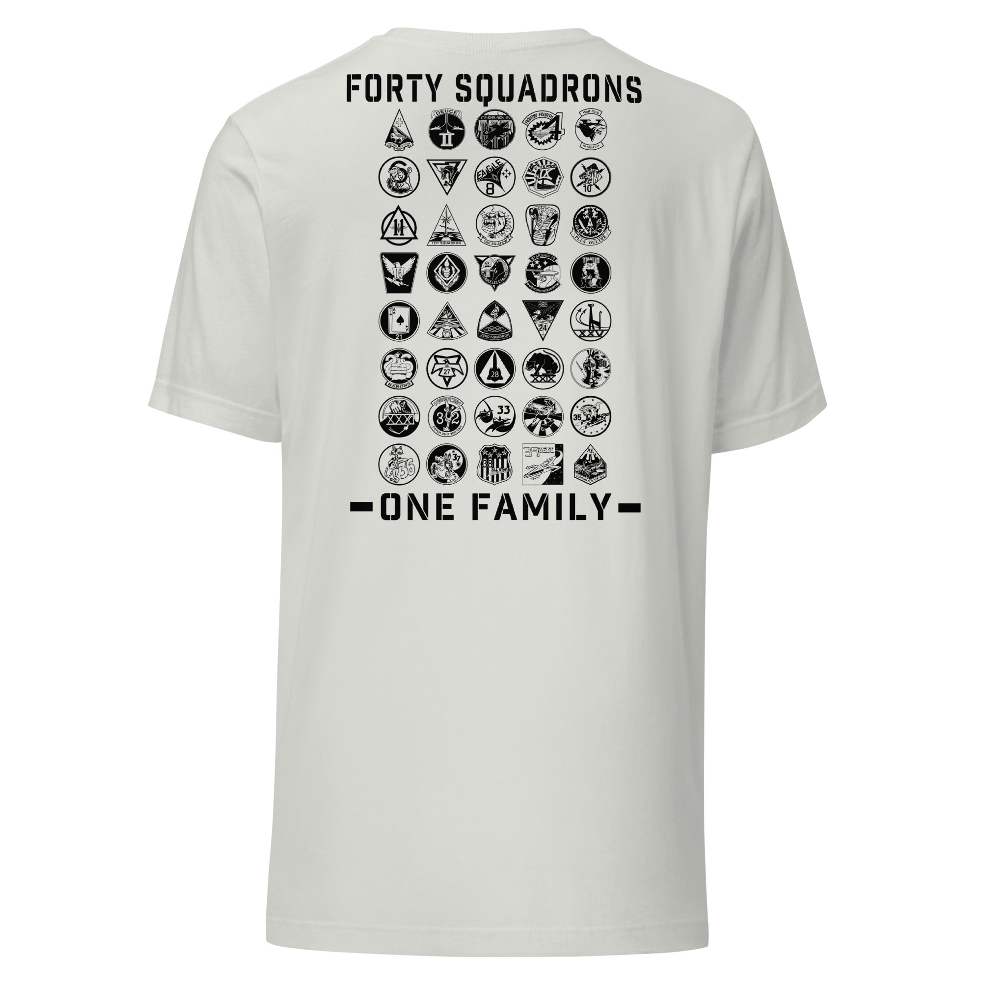 Forty Strong One Family T-shirt- Black