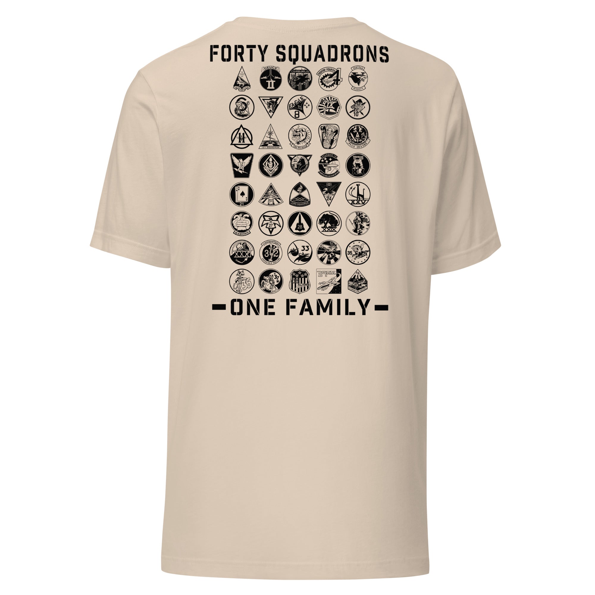 Forty Strong One Family T-shirt- Black