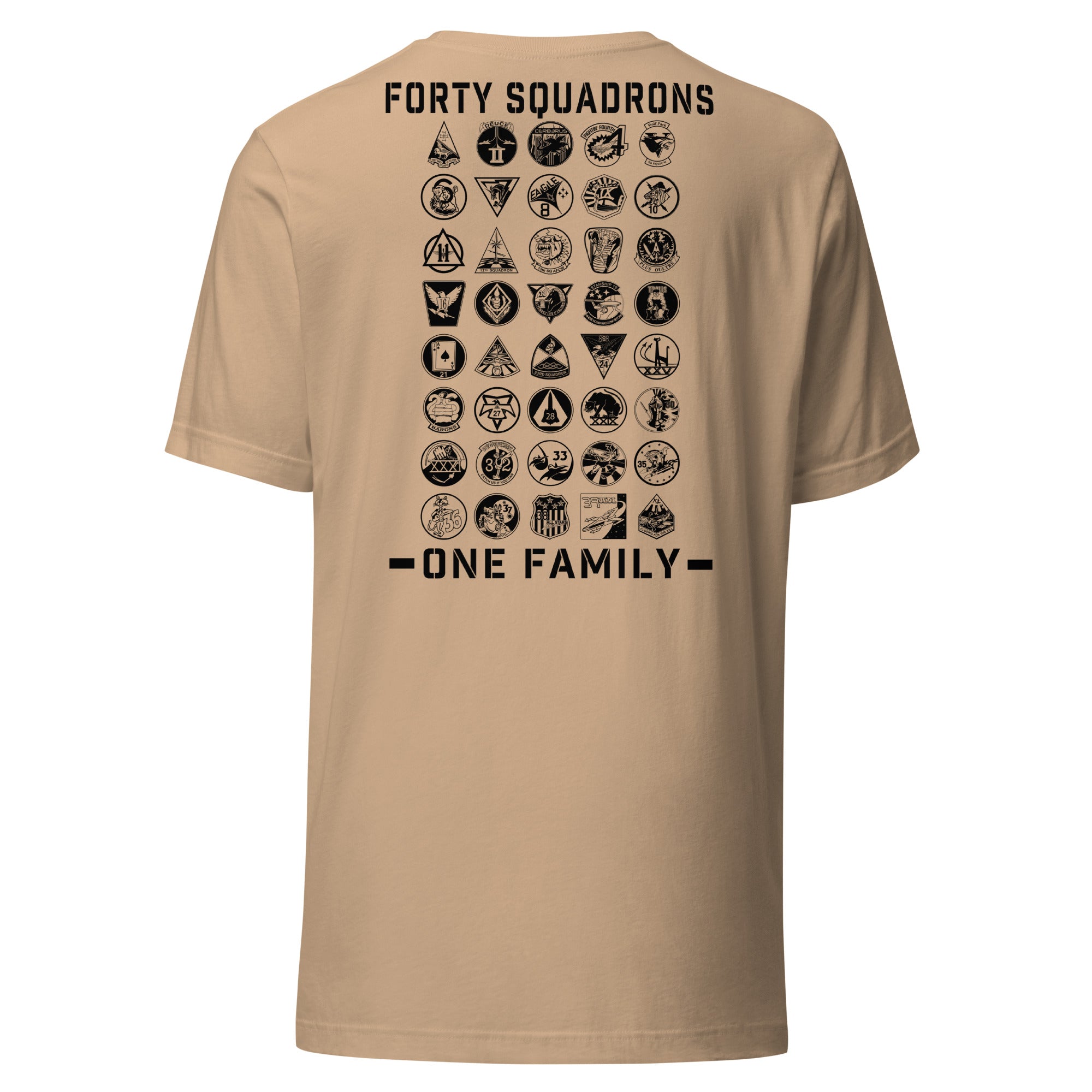 Forty Strong One Family T-shirt- Black