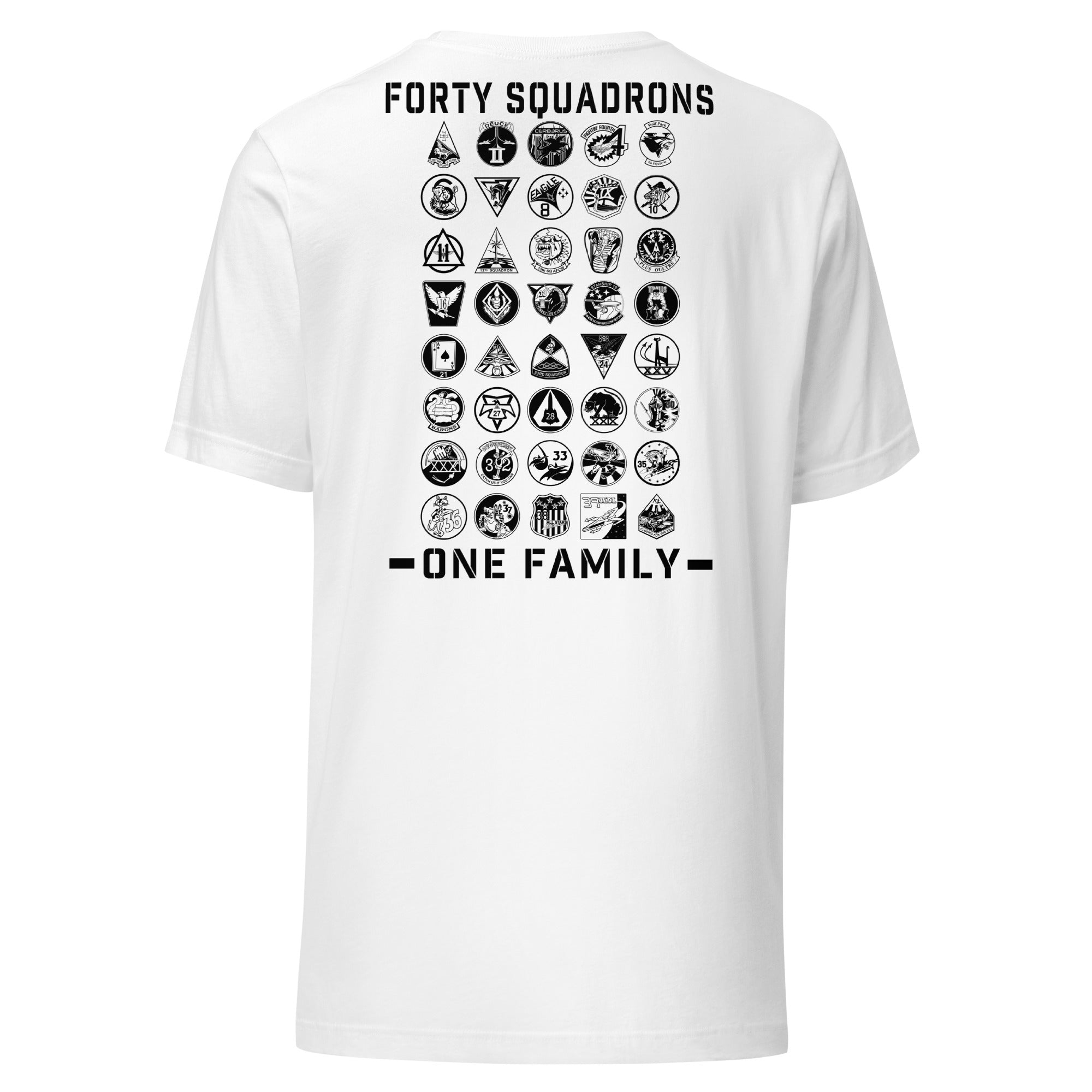 Forty Strong One Family T-shirt- Black